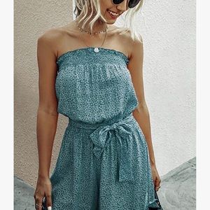 NWT Blue short romper
